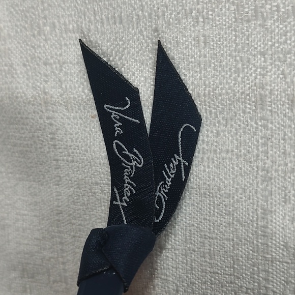 Dark Navy Blue Pink Flowers Floral Vera Bradley Small Coin Purse Bag - Picture 4 of 7